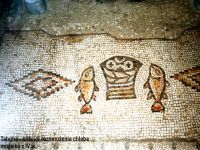 Tabgha - koci rozmnoenia chleba, mozaika z IV w.