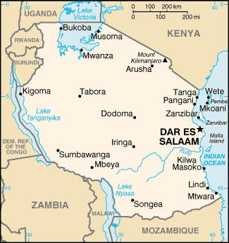 MAPA TANZANIA